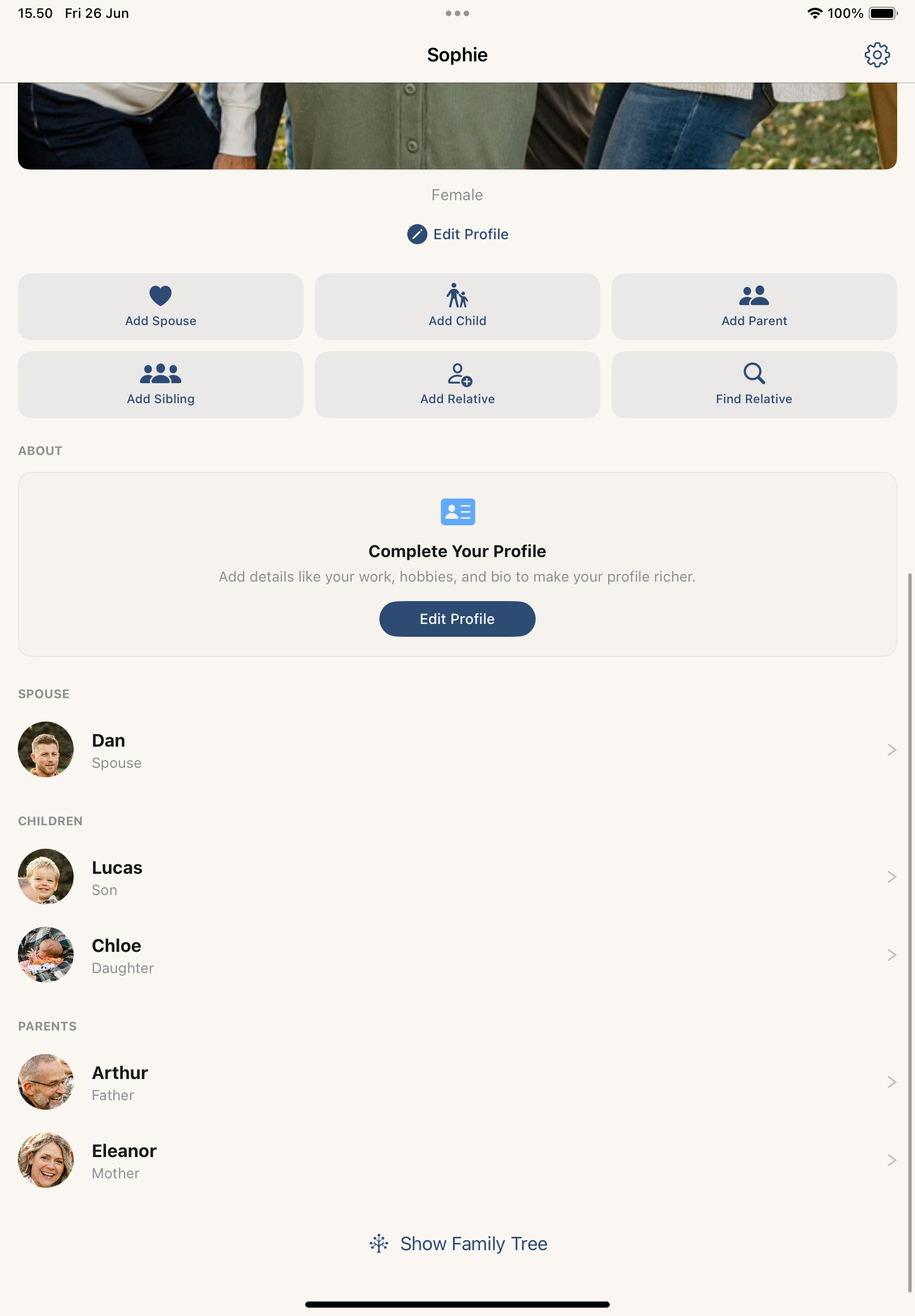 Silsilah: Family Tree iPad screenshot 3